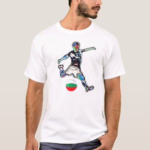 Bulgarien-Flaggenfußball-Fußball Jersey-T - Shir T-Shirt