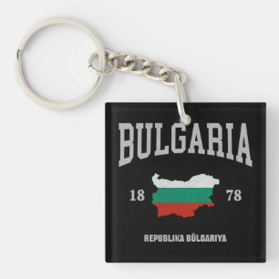 Bulgarien-Flaggenkarte Schlüsselanhänger