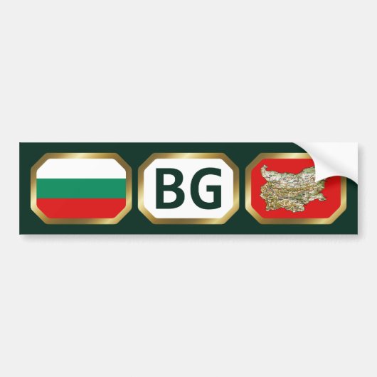 Bulgarien Flaggenplan-Autoaufkleber Autoaufkleber (Vorne)