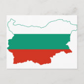 Bulgarien Flaggenplan BG Postkarte (Vorderseite)