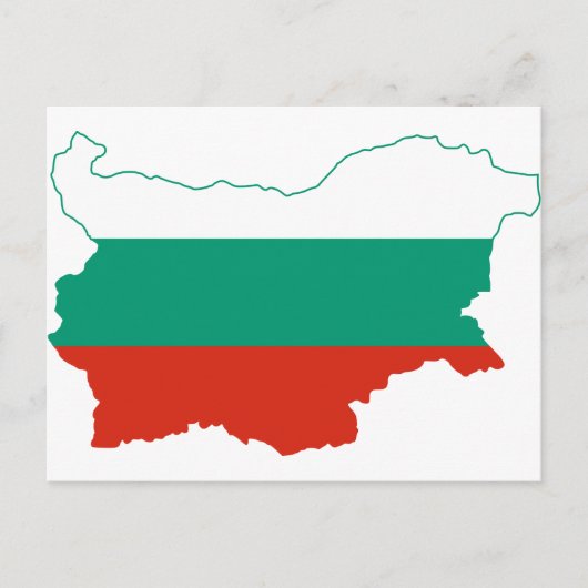 Bulgarien Flaggenplan BG Postkarte (Vorderseite)
