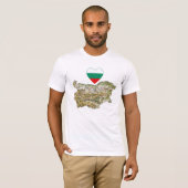 Bulgarien Flaggenschwerpunkt und T - Shirt (Vorne ganz)