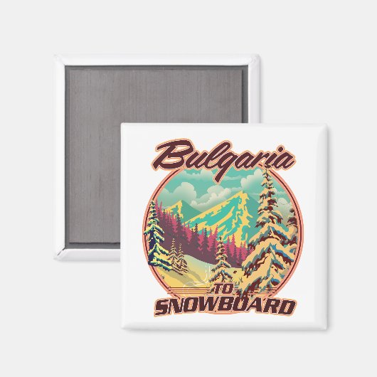 Bulgarien für Snowboard Magnet (Vorderseite/Rückseite)