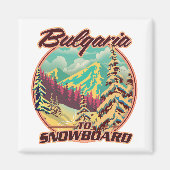 Bulgarien für Snowboard Magnet (Vorne)