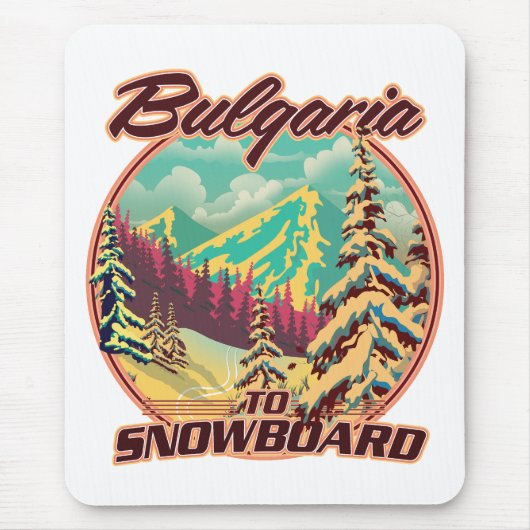Bulgarien für Snowboard Mousepad (Vorne)
