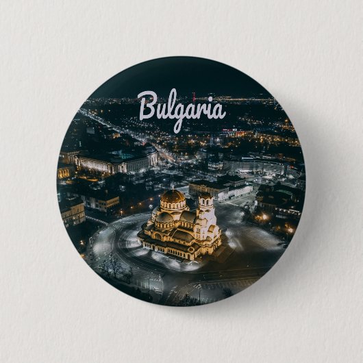 Bulgarien Hauptstadt Sofia Alexander Nevsky Kathed Button (Vorderseite)
