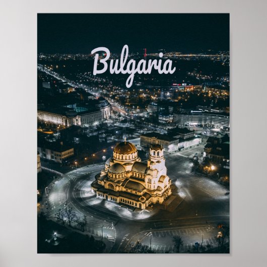 Bulgarien Hauptstadt Sofia Alexander Nevsky Kathed Poster (Vorne)