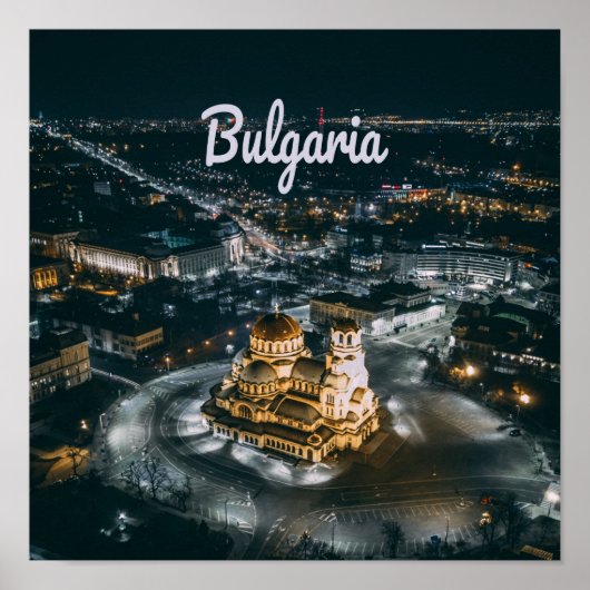 Bulgarien Hauptstadt Sofia Alexander Nevsky Kathed Poster (Vorne)