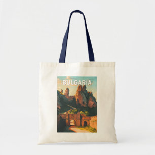 Bulgarien Illustration Reise Kunst Vintage Tragetasche