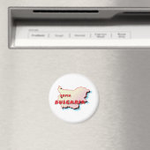 Bulgarien Karte Magnet (In Situ (Geschirrspüler))