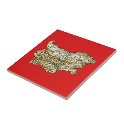 Bulgarien-Karten-Fliese Fliese (Seite)