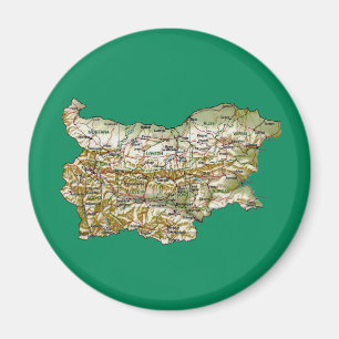 Bulgarien-Karten-Magnet Magnet