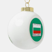 Bulgarien Keramik Kugel-Ornament (Links)