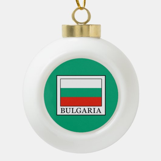 Bulgarien Keramik Kugel-Ornament (Vorderseite)