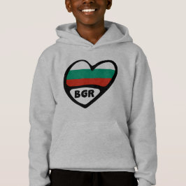 Bulgarien - Ländercode - Flaggenschwerpunkt, BGR Hoodie