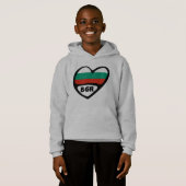 Bulgarien - Ländercode - Flaggenschwerpunkt, BGR Hoodie (Vorne ganz)