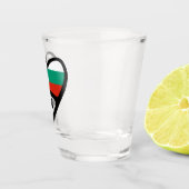 Bulgarien - Ländercode - Flaggenschwerpunkt, BGR Schnapsglas (Rechts)