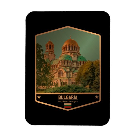 Bulgarien Magnet (Vertikal)
