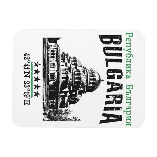 Bulgarien Magnet (Horizontal)