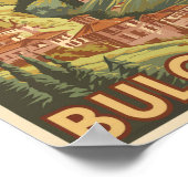 Bulgarien Malerische Illustration Reisen Kunst Vin Poster (Ecke)