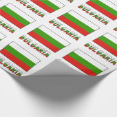 Bulgarien mit bulgarischer Flagge Geschenkpapier (Ecke)