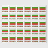 Bulgarien mit bulgarischer Flagge Geschenkpapier (Flach)