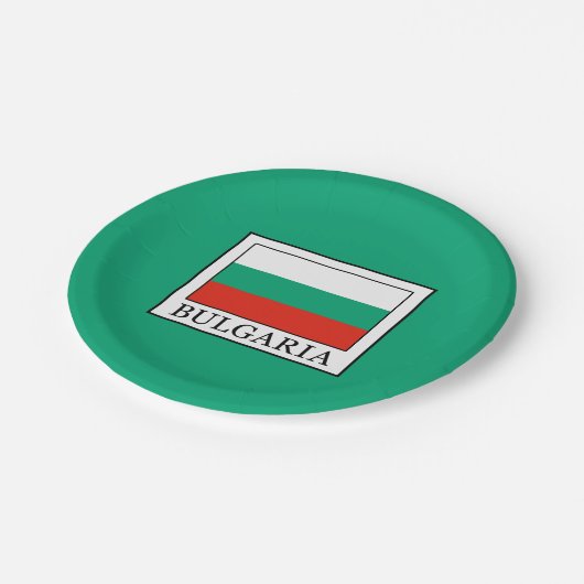 Bulgarien Pappteller (Schrägansicht)