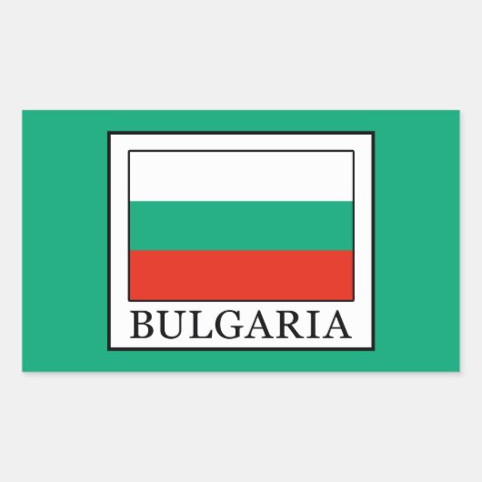 Bulgarien Rechteckiger Aufkleber (Vorderseite)