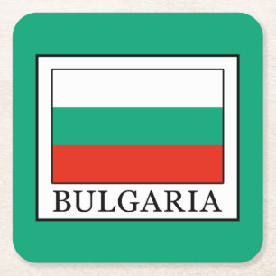 Bulgarien Rechteckiger Pappuntersetzer