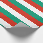 Bulgarien Red White Green Geschenkpapier (Ecke)