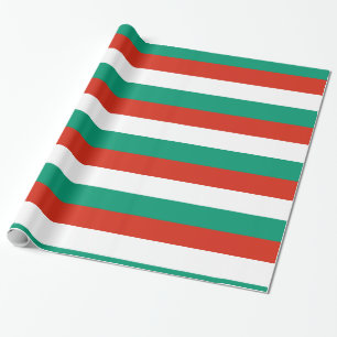 Bulgarien Red White Green Geschenkpapier