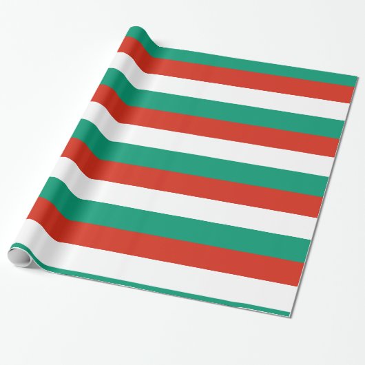 Bulgarien Red White Green Geschenkpapier (Ungerollt)