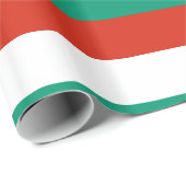 Bulgarien Red White Green Geschenkpapier (Rolleneckpunkt)