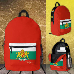 Bulgarien, Rucksack, bulgarische Flagge / patrioti Bedruckter Rucksack