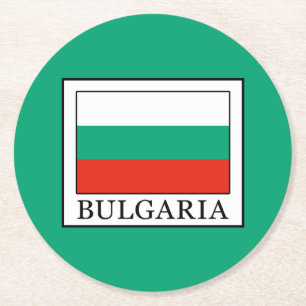 Bulgarien Runder Pappuntersetzer