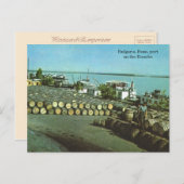 Bulgarien, Ruse, Hafen an der Donau Postkarte (Vorne/Hinten)