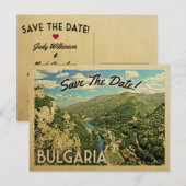 Bulgarien Save the Date Bulgarisch Ankündigungspostkarte (Vorne/Hinten)