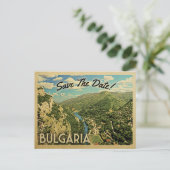 Bulgarien Save the Date Bulgarisch Ankündigungspostkarte (Stehend Vorderseite)