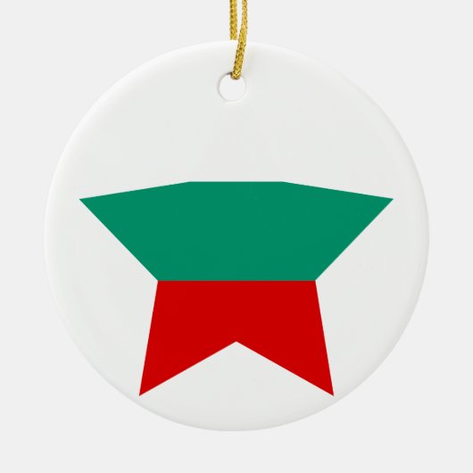Bulgarien-Stern Keramikornament (Vorne)