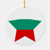 Bulgarien-Stern Keramikornament (Hinten)