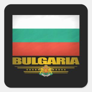 Bulgarien-Stolz Quadratischer Aufkleber