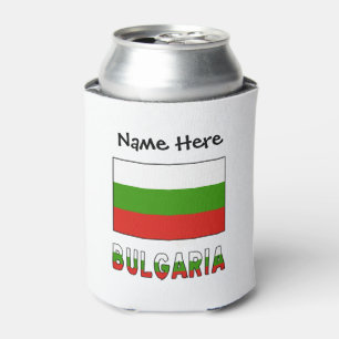 Bulgarien und bulgarische Flagge Personalisiert  Dosenkühler