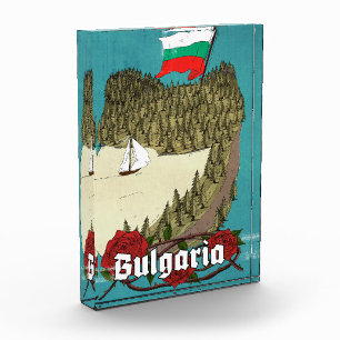 Bulgarien Vintage-Reiseposter Fotoblock