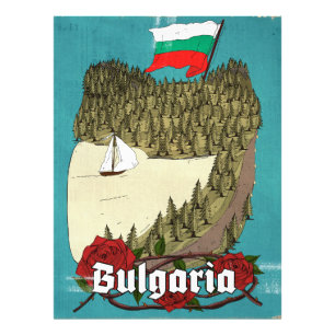 Bulgarien Vintage-Reiseposter Fotodruck