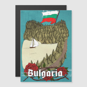Bulgarien Vintage-Reiseposter Magnetkarte