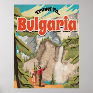 Bulgarien Vintage Travel Poster