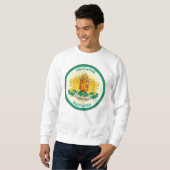 Bulgarien Wappen Kreisform Sweatshirt (Vorne ganz)