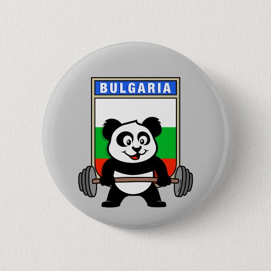 Bulgarien Weightlift Panda Button (Vorderseite)
