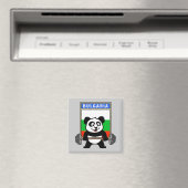 Bulgarien Weightlift Panda Magnet (In Situ (Geschirrspüler))