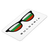 Bulgarien weist benutzerdefinierten Text- und Farb Magnet (Linke Seite)